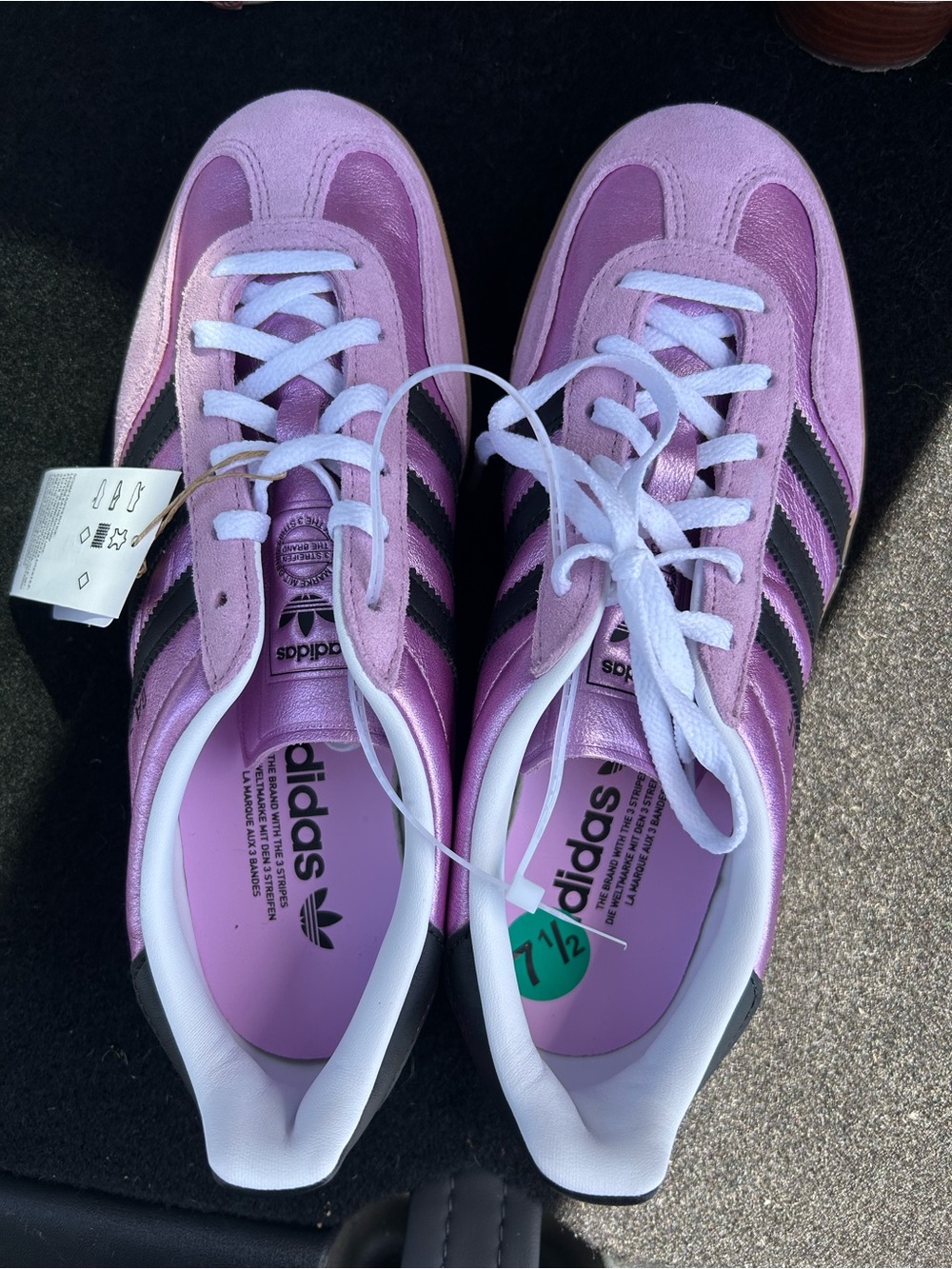 adidas Women's purple Gazelle-Inspired Casual Sneakers